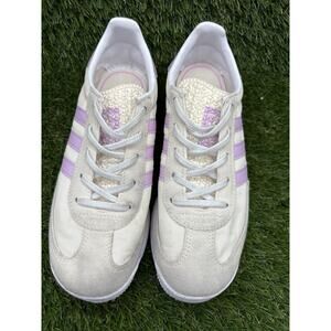 US Size 3Y Adidas SL72 Cream Pink Sneaker Slip On No Tie Laces